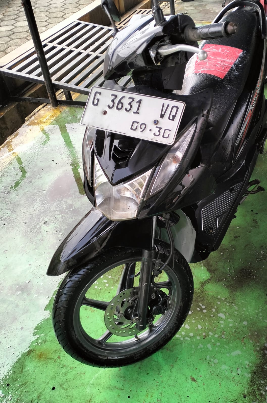 Sepeda Motor Honda Beat Warna Hitam Dengan No. Pol Terpasang G 3631-VQ