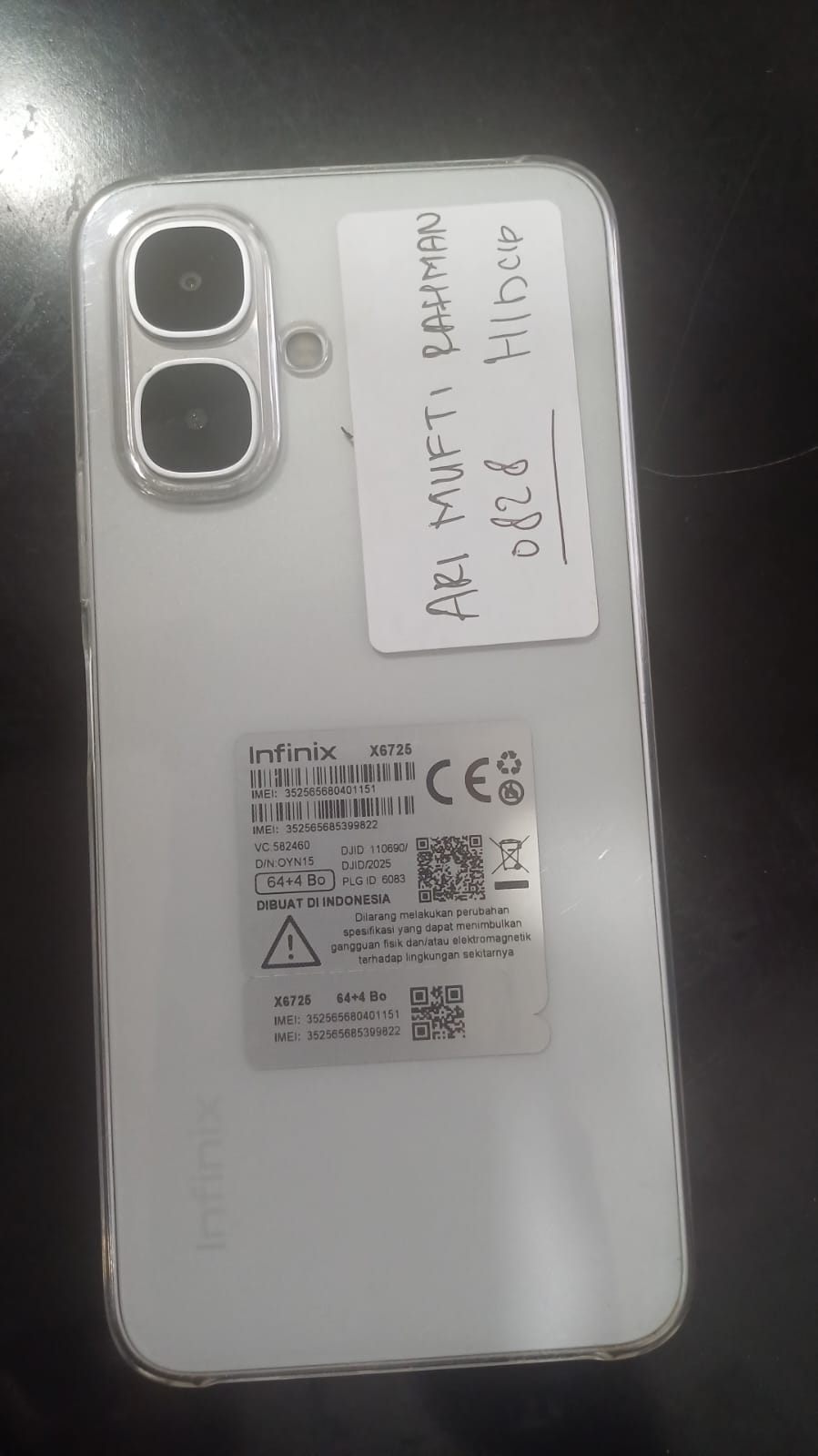 Handphone merk Infinix dan Nubia