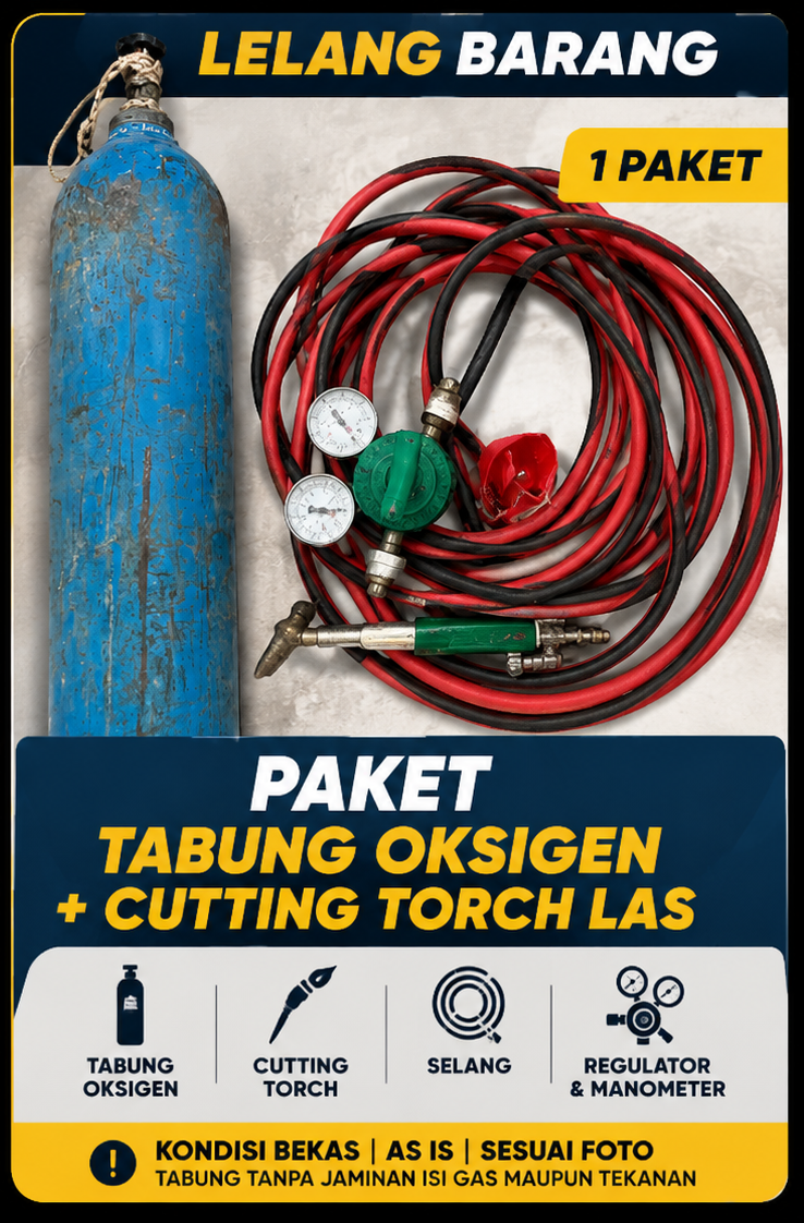 Alat Las ( Tabung Oksigen 50 Liter + Set Cutting Torch )