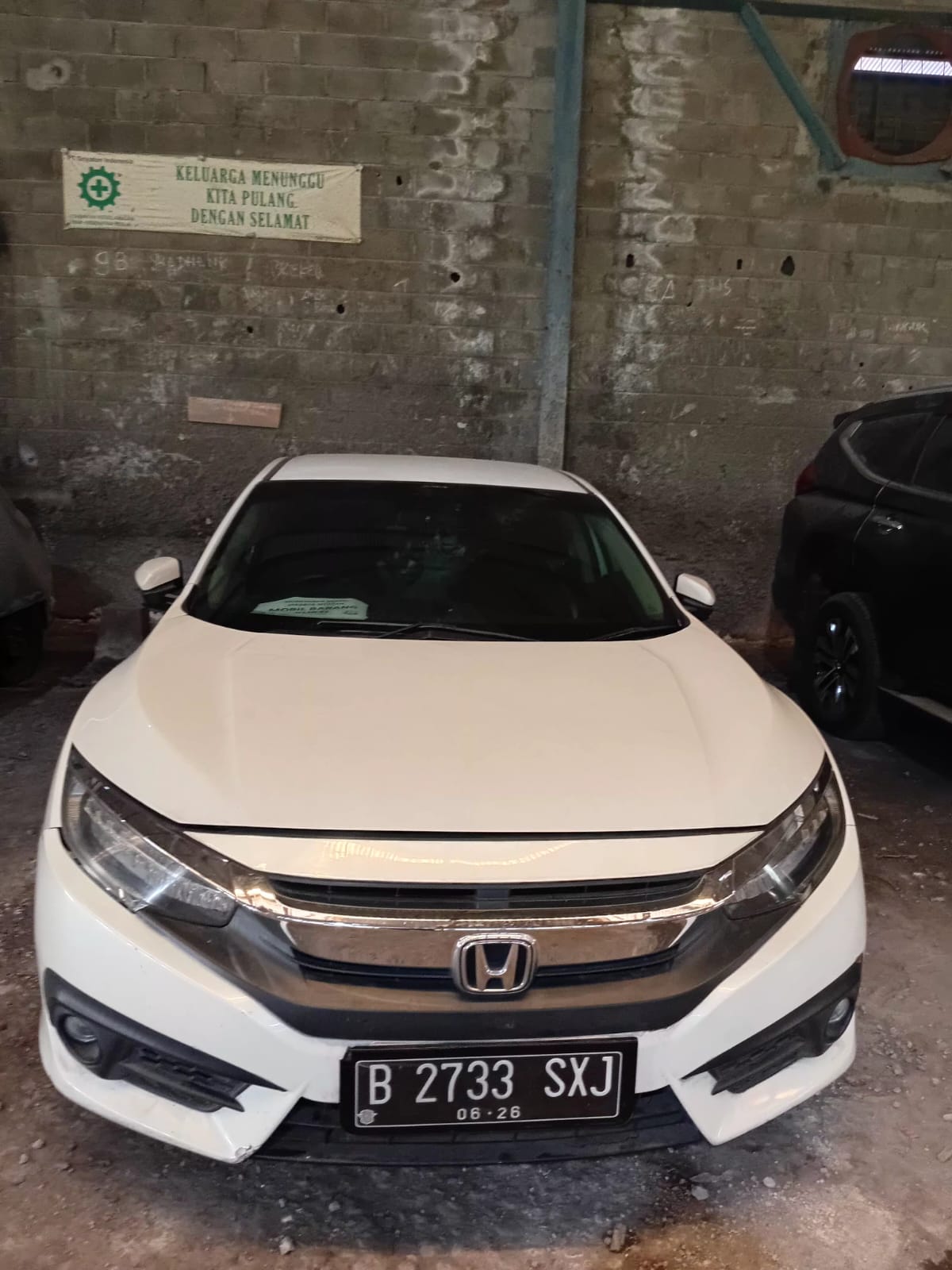 1 (Satu) Mobil Honda Civic 1.5 TC CVT, Warna Putih, Bensin, Tahun 2016, Nopol B 2733 SXJ, 