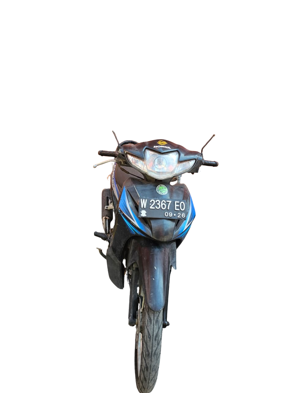 1 (satu) unit Sepeda motor Honda Revo Warna Biru Tahun 2010 No Pol: W 2367 EO