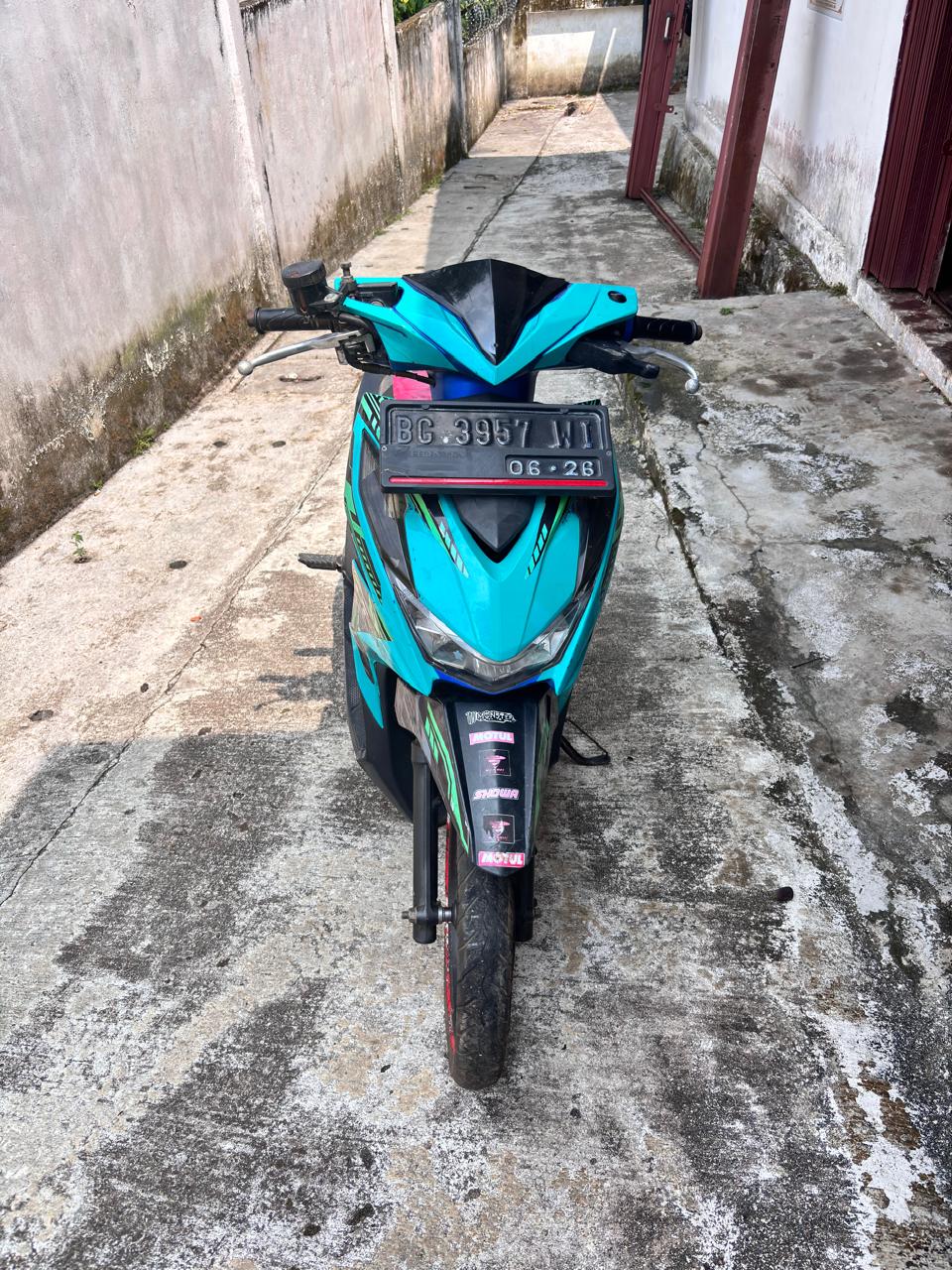 motor honda beat dengan  nopol Bg 3957 WI, noka MH1JM9110MK492635 dan Nosin JM91E1498758 