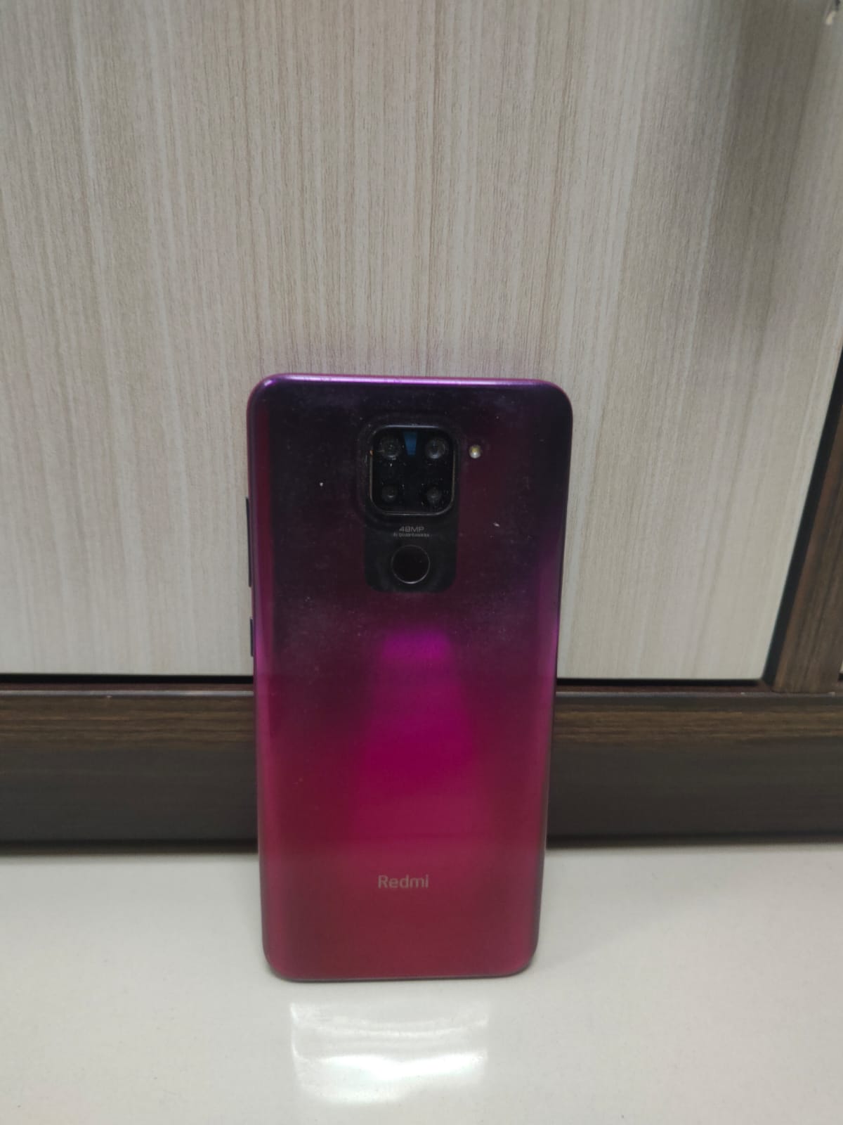 Handphone Redminote 9 warna ungu metalik Imei1 865073057228422 Imei2 865073057228430 No hp +62 877-5518-5881