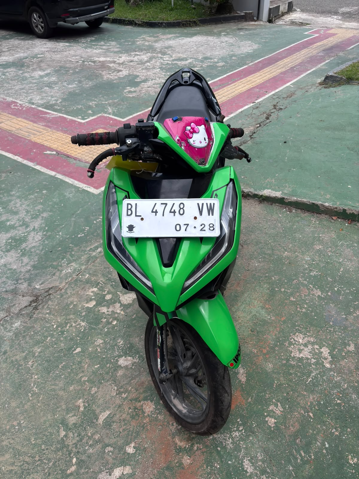 sepeda motor merk Honda Vario warna hitam hijau type X1H02N35M1 A/T No. Pol. BL 4748 
VW No. Rangka MH1KF4112JK038089 No. Mesin JBH1E1136535 tahun 2012. 